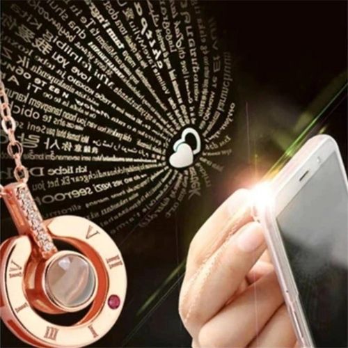 Motorcycle jacket merino fur short fur coat and 100 Languages I Love You Necklace