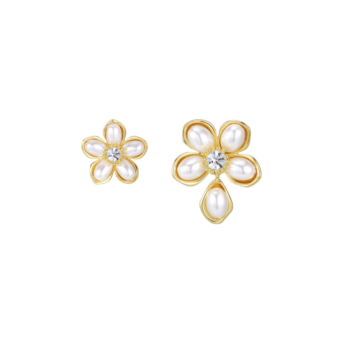 Pure Petali Gold Earrings-0