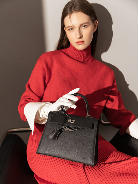 Clifton Leather Top Handle Bag-1