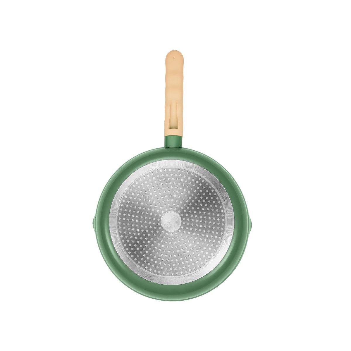 Donut Lightweight 28cm Green Non-stick Enamel-coated Frying Pan - A Dash of Girlish Delight-4