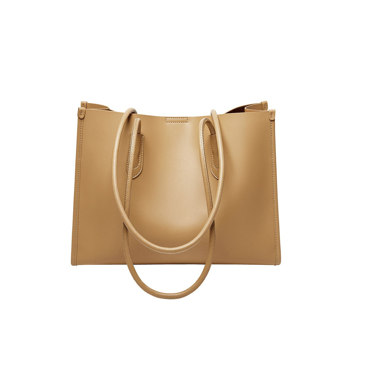 Large Capacity Leather Commuter Tote Bag-5