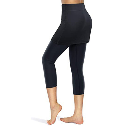 Leggings med kjol och fickor