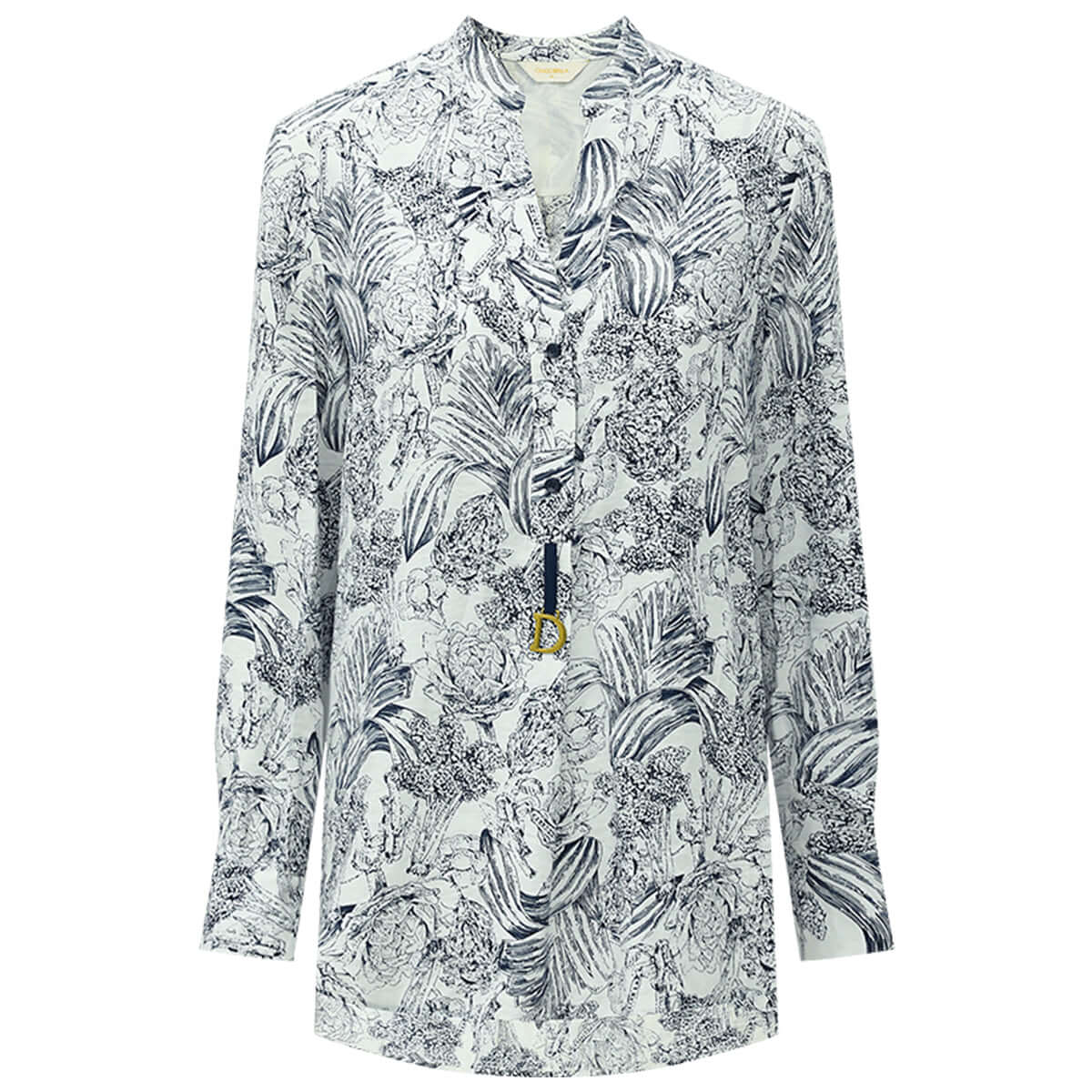 Lily Island Flimsy V-neck Floral Shirt-3