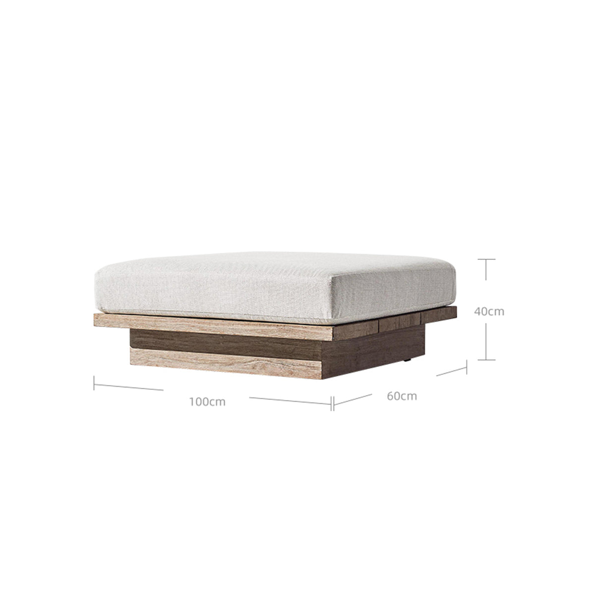Menorca Island Teak Mocha Ottoman-4