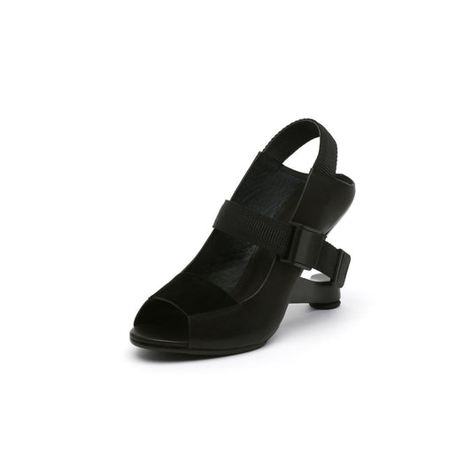 Open Toe Multi Strap Heel-Less Pumps-1
