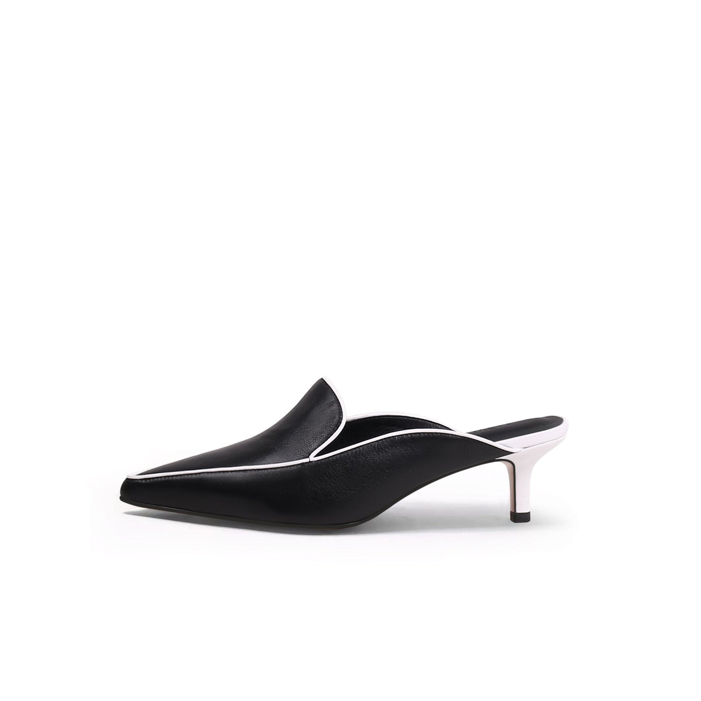Pointed Toe Kitten Mules-5