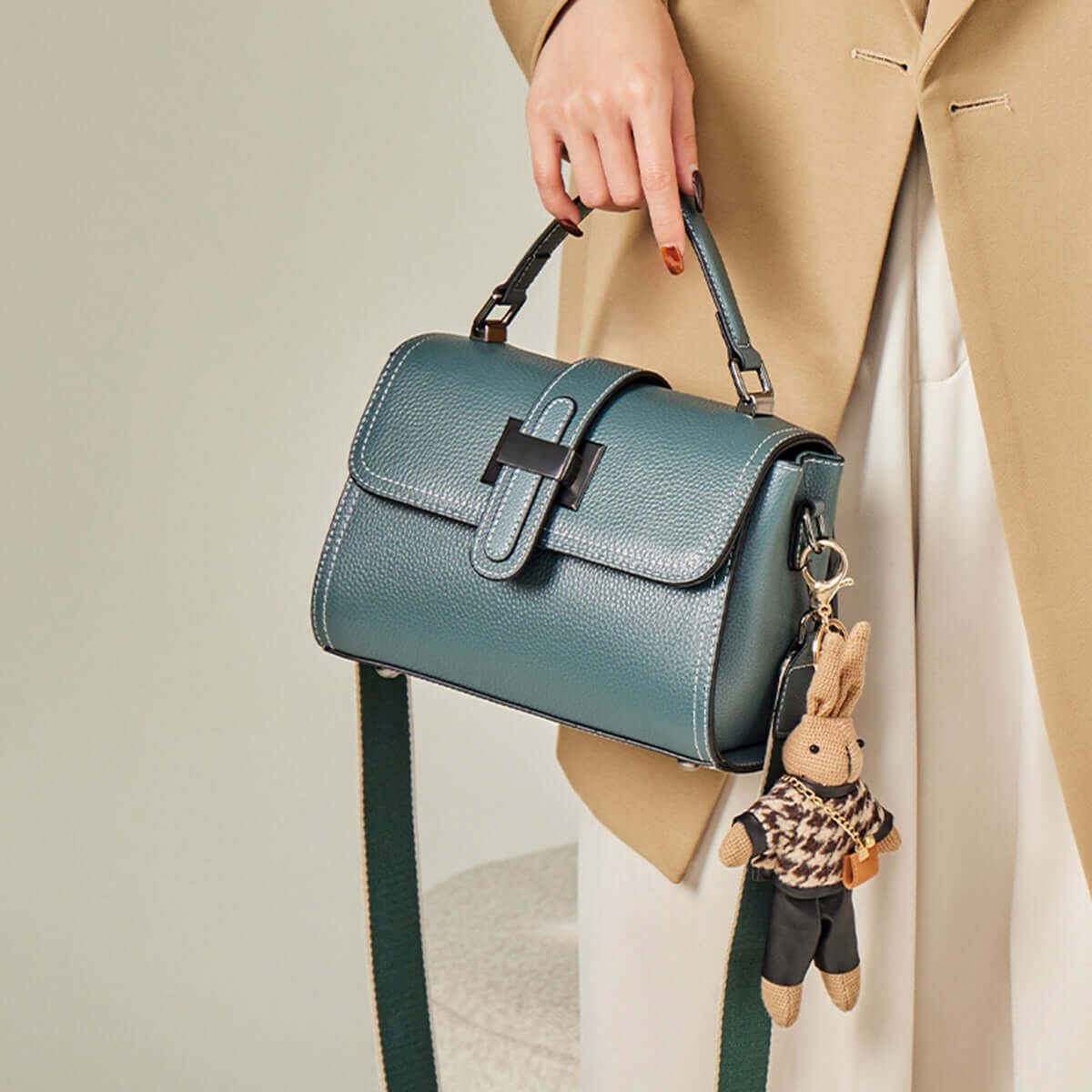 Premium Blue Satchel Bag-3