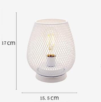 Retro Industriell Bordslampa – Batteridriven & Stilren Nattlampa