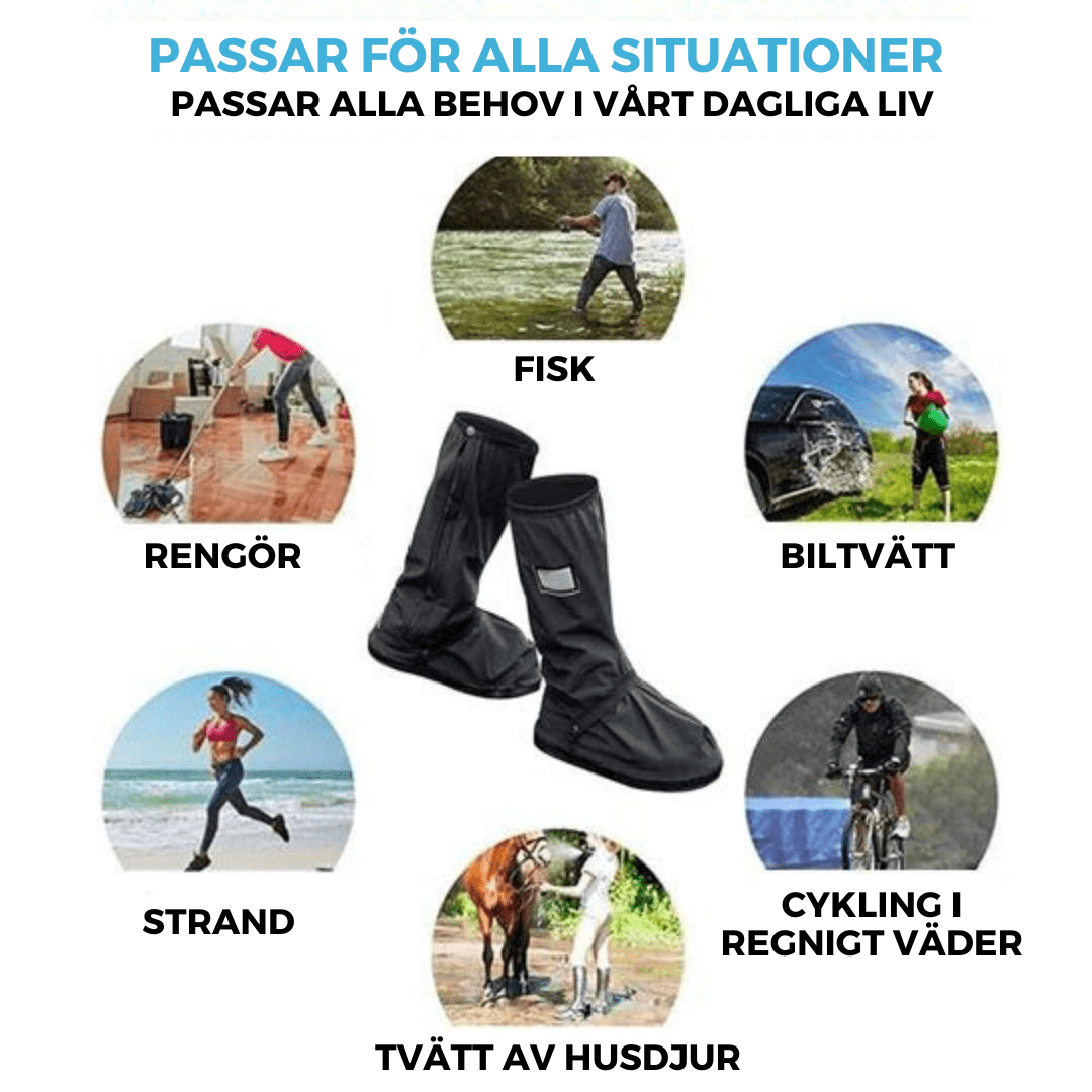 ShoeCover™ - Vattentäta överdragsskor med förstärkt slityta