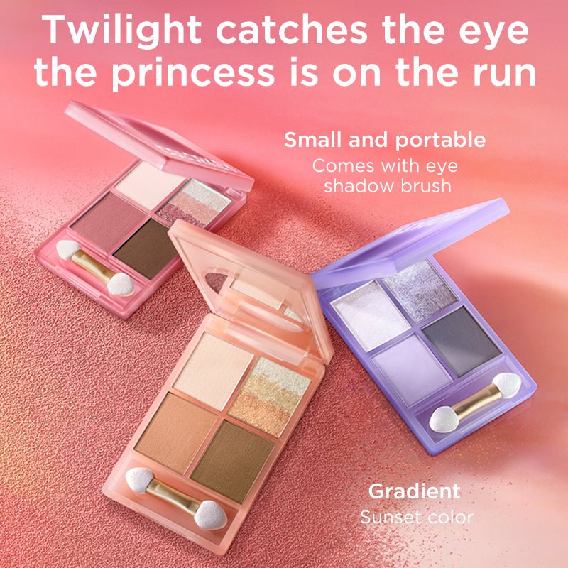 Sunset 4-shade Eyeshadow Palette #03 Purple-4