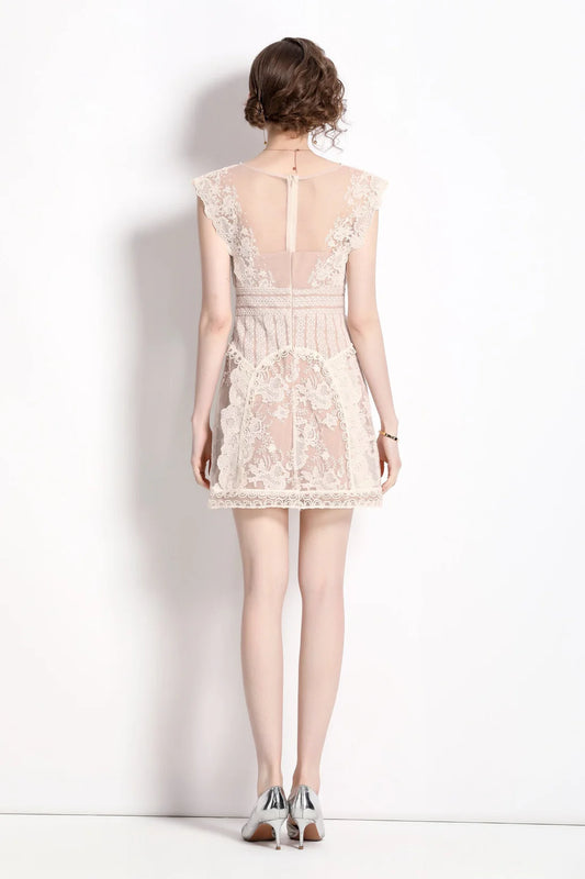 Sweet Floral Form Fitting Mini Dress