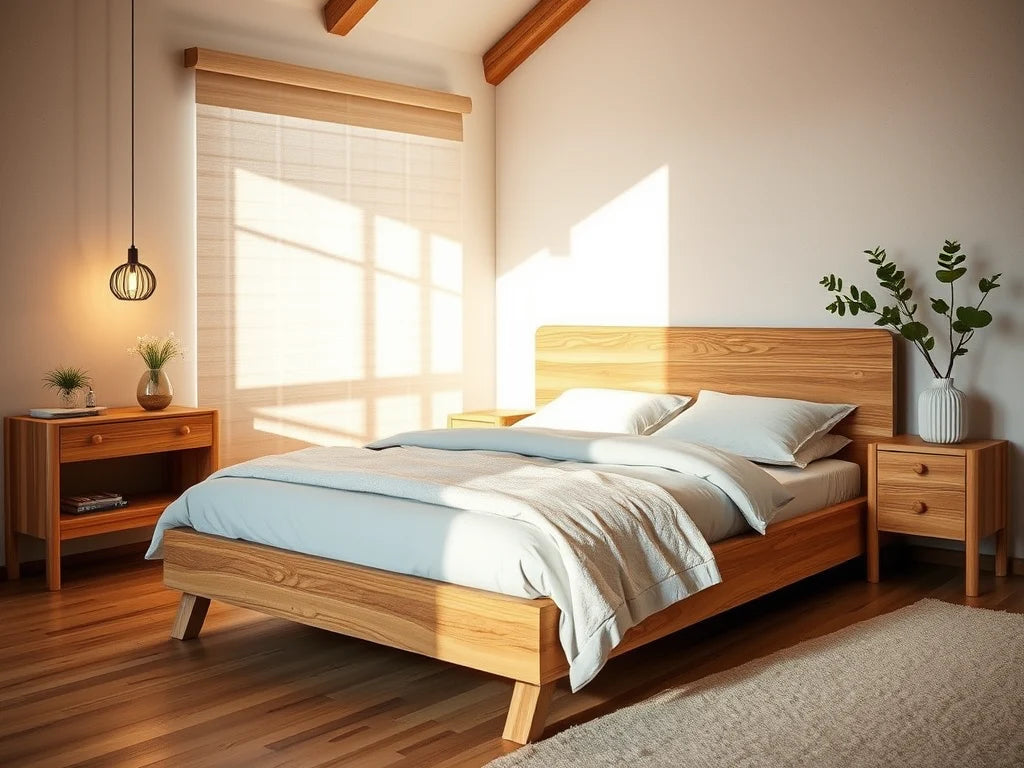 Sustainable furniture: Eco-friendly wood bed construction