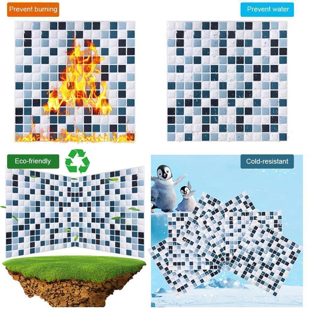 3D Mosaik Dekorplast för Kakel