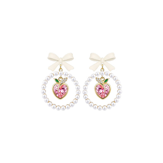 Gifted Candy Peach Pink Earrings-0