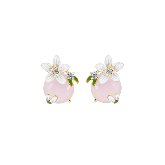 Sping Honey Blossom Pink Earrings-0