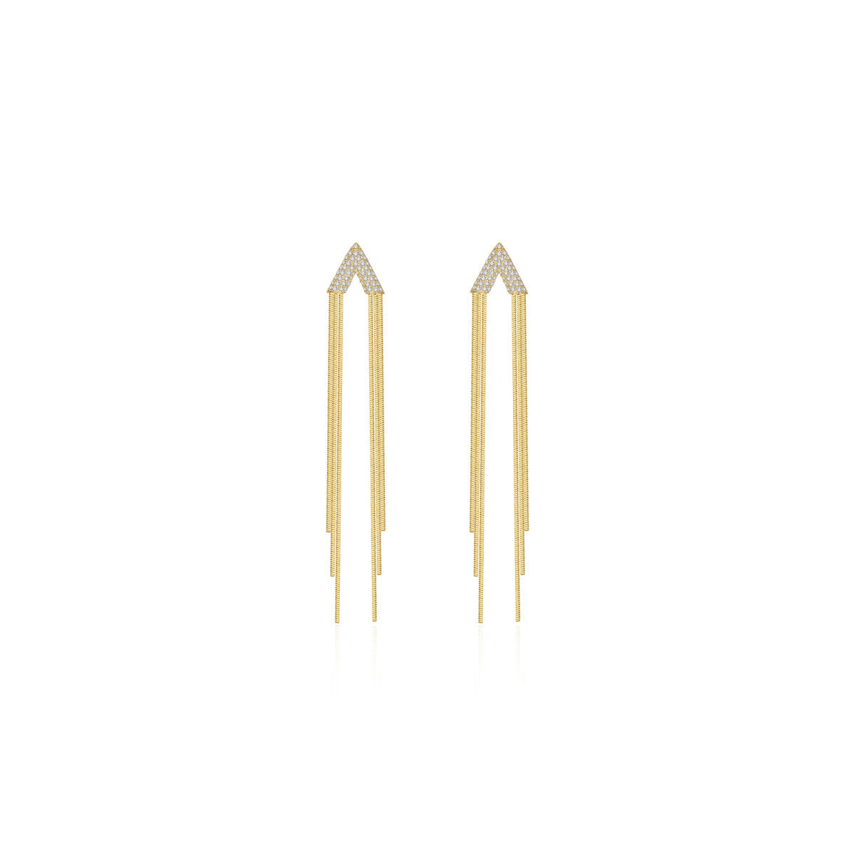 Donatello Tassle Gold Earrings-0