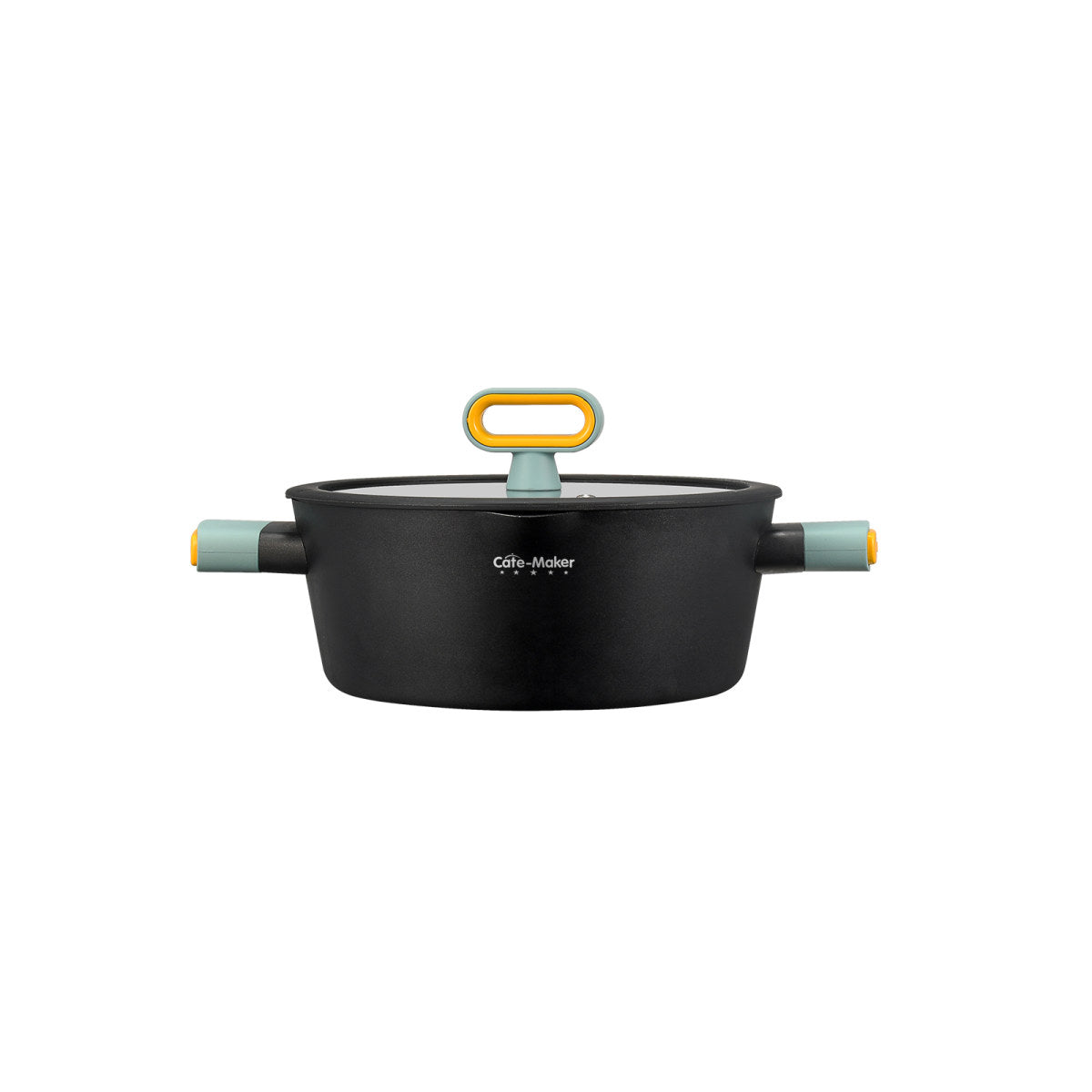 Nordic Starry Stone 24cm Black Non-stick Soup Pot - Minimalist Elegance for Your Kitchen-4