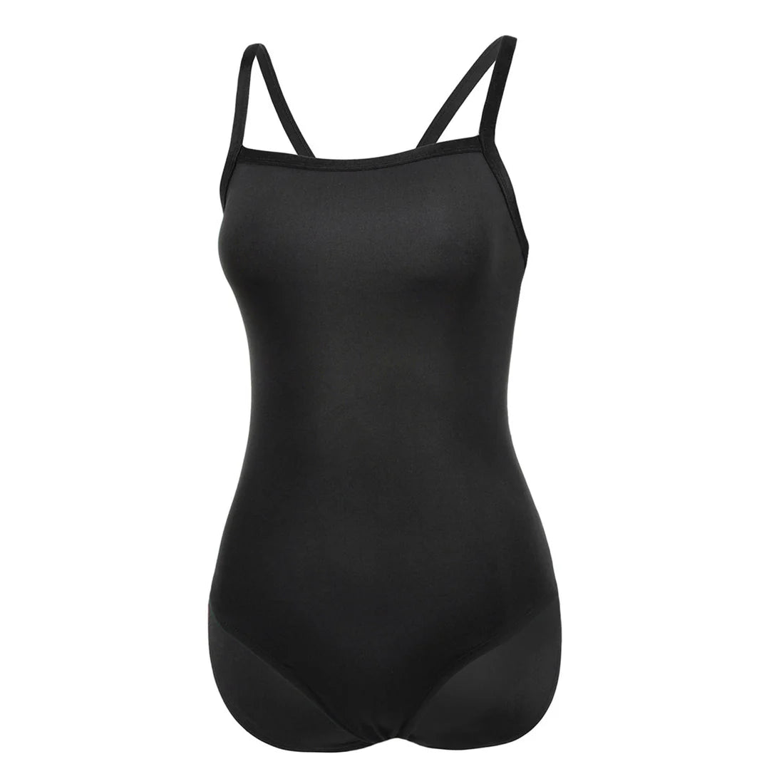 Sleek Solid Elite Training Athletic One Piece Swimsuit