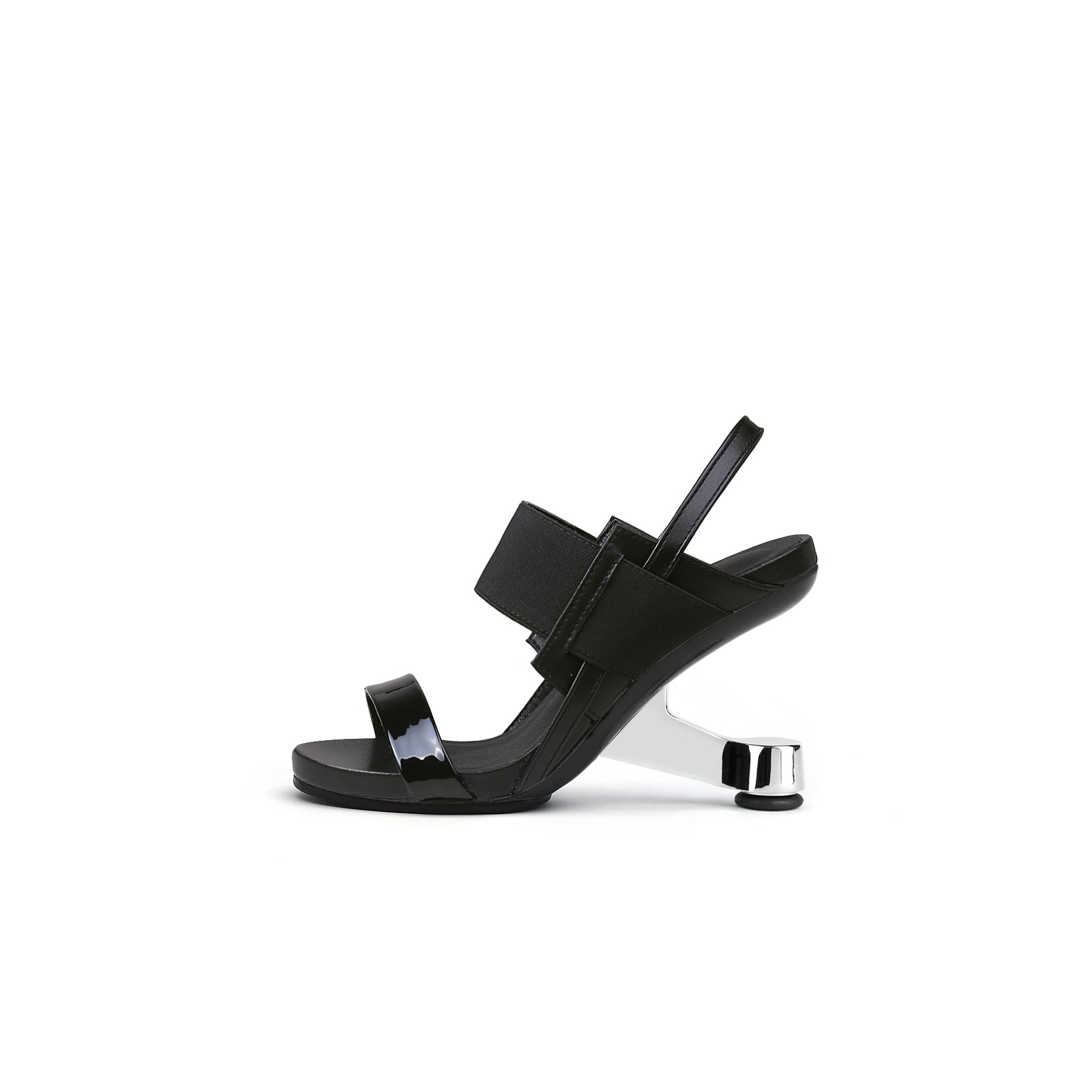 Artistic Glow Ankle Strap Pivot Heel Sandals-0