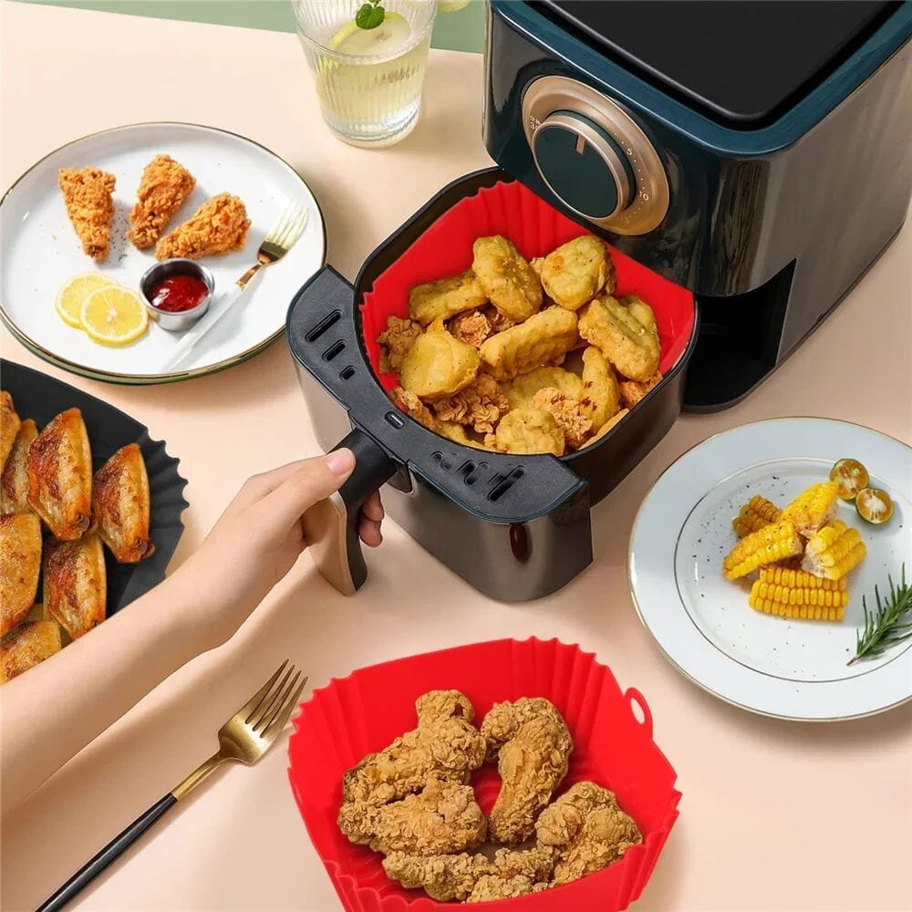 Återanvändbar Silikonform för Airfryer – Non-stick & Enkel att Rengöra