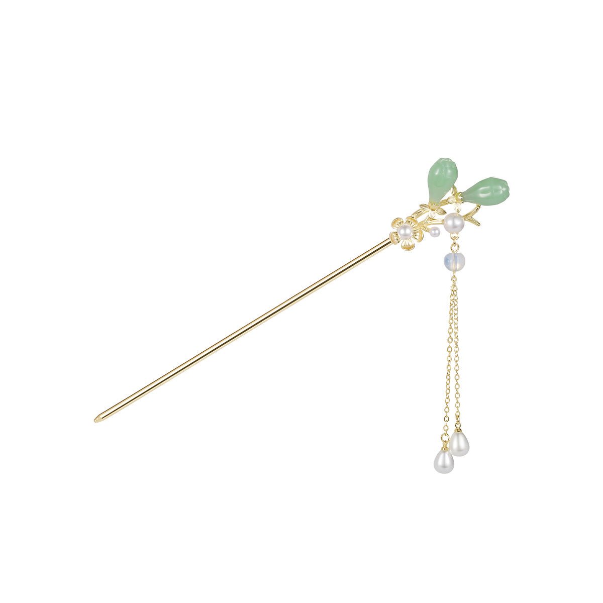 Beautiful In Spring Gold Hair Stick-0