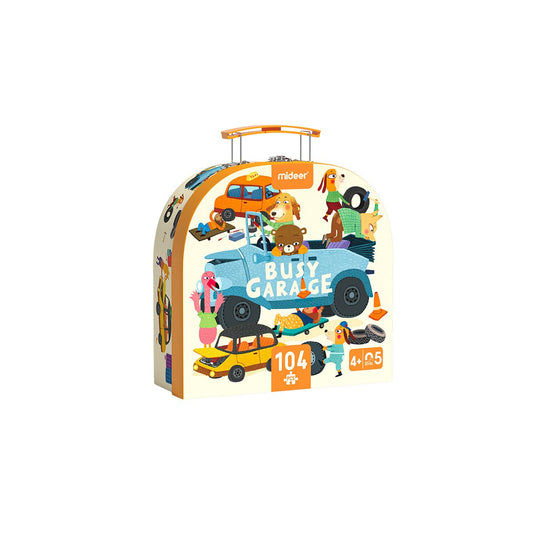 Busy Garage 104pcs Puzzle Gift Box-0