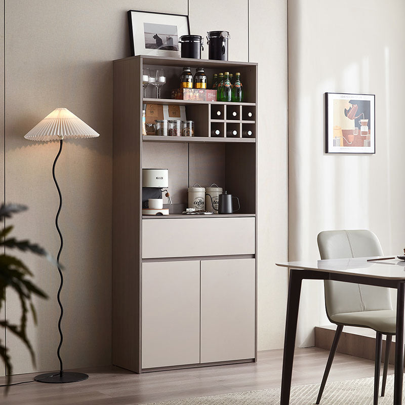 Cappuccino Taupe Dining Cabinet Pantry-3