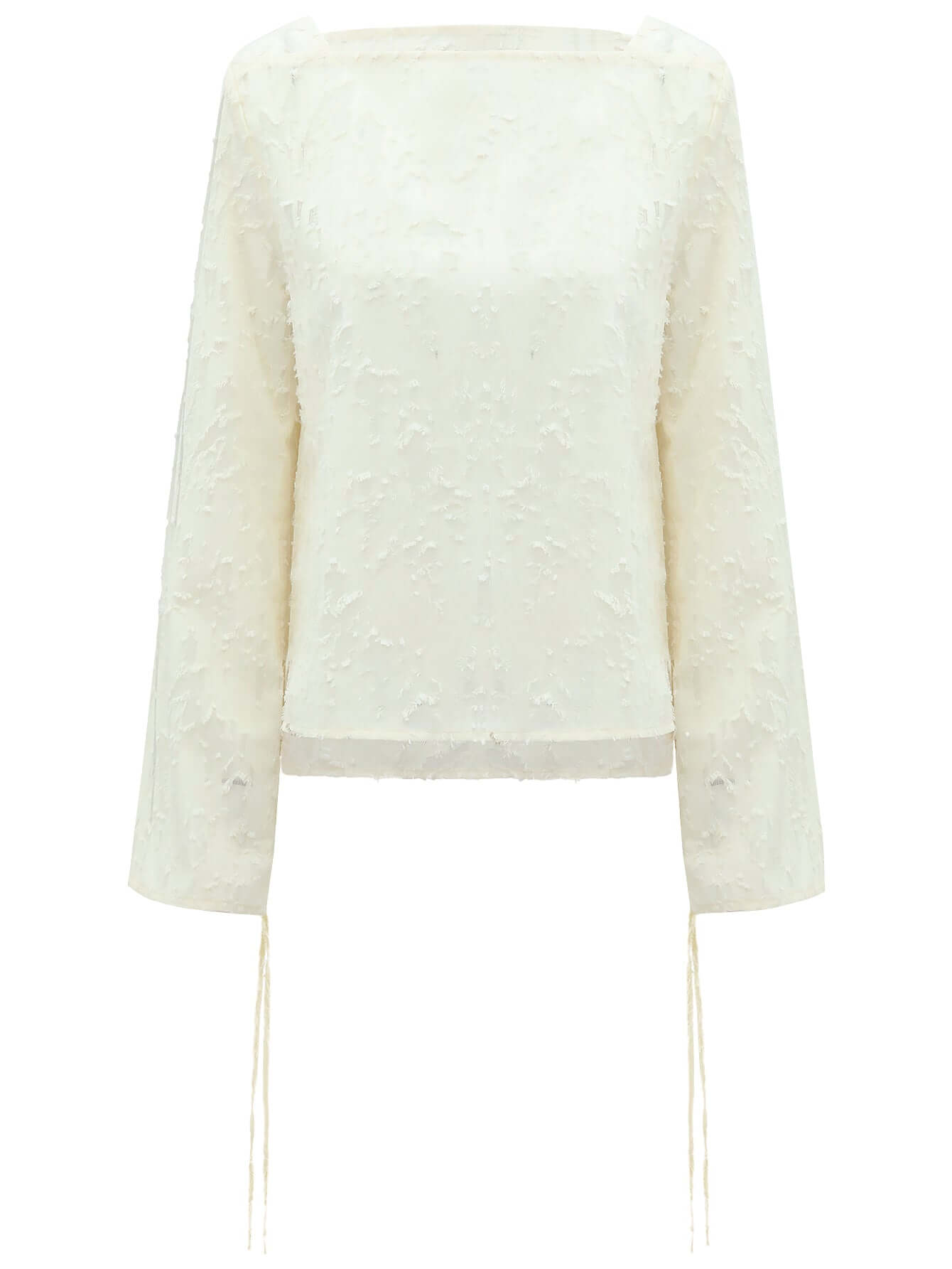 Chic White Off Shoulder Chiffon Top-3