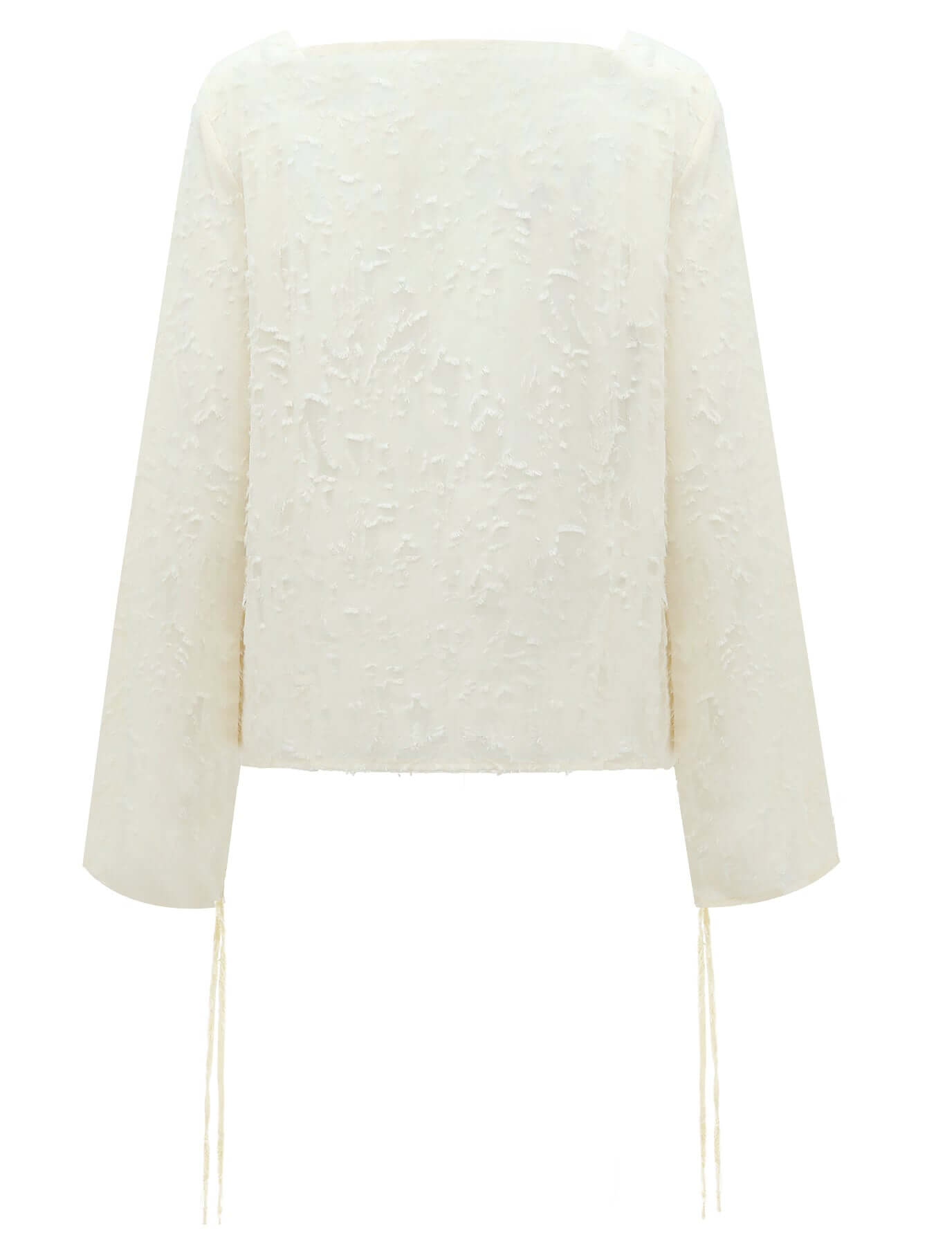 Chic White Off Shoulder Chiffon Top-4