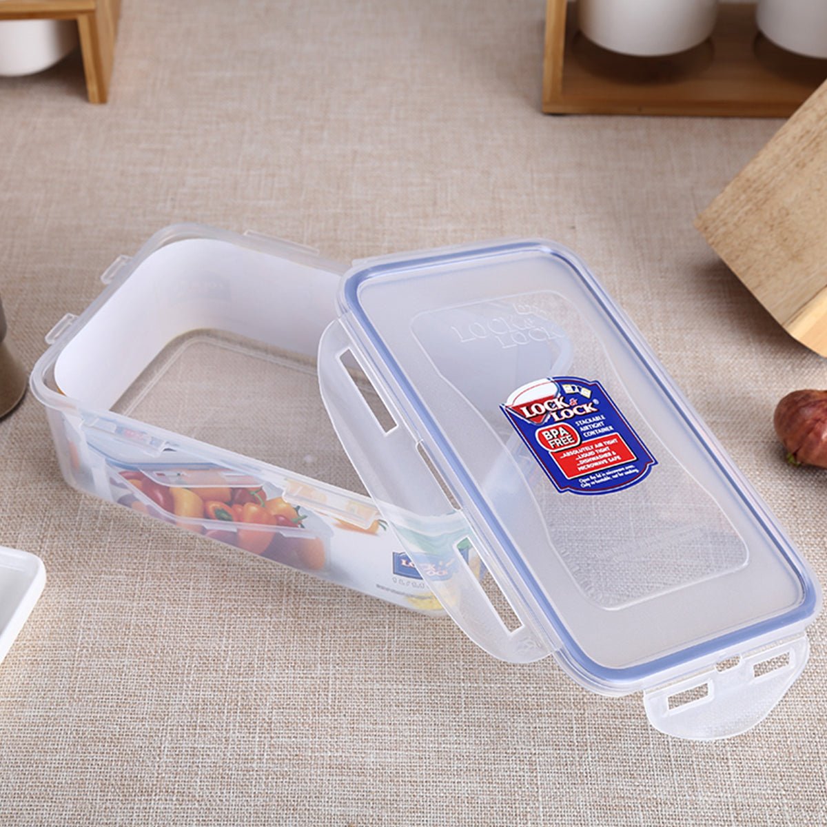Classic 3pc Rectangular Blue Food Container Set 2.6L - Keep Your Food Fresh and Delicious-2