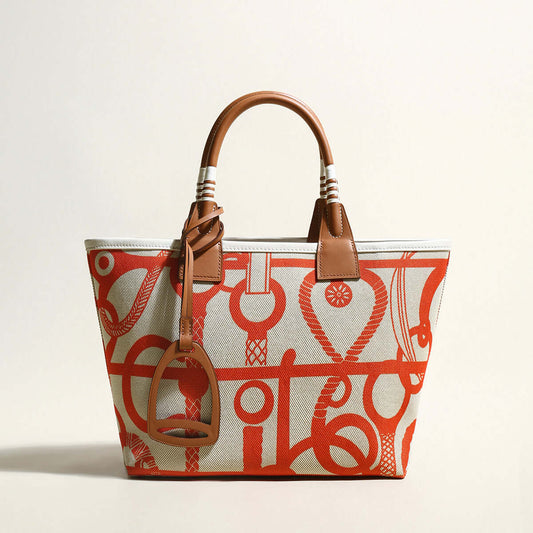 Colorful Abstract Top Handle Bag-0