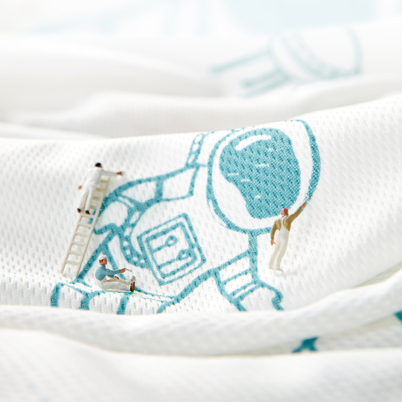 Cream Bubble Bed and Mattress for Children-2