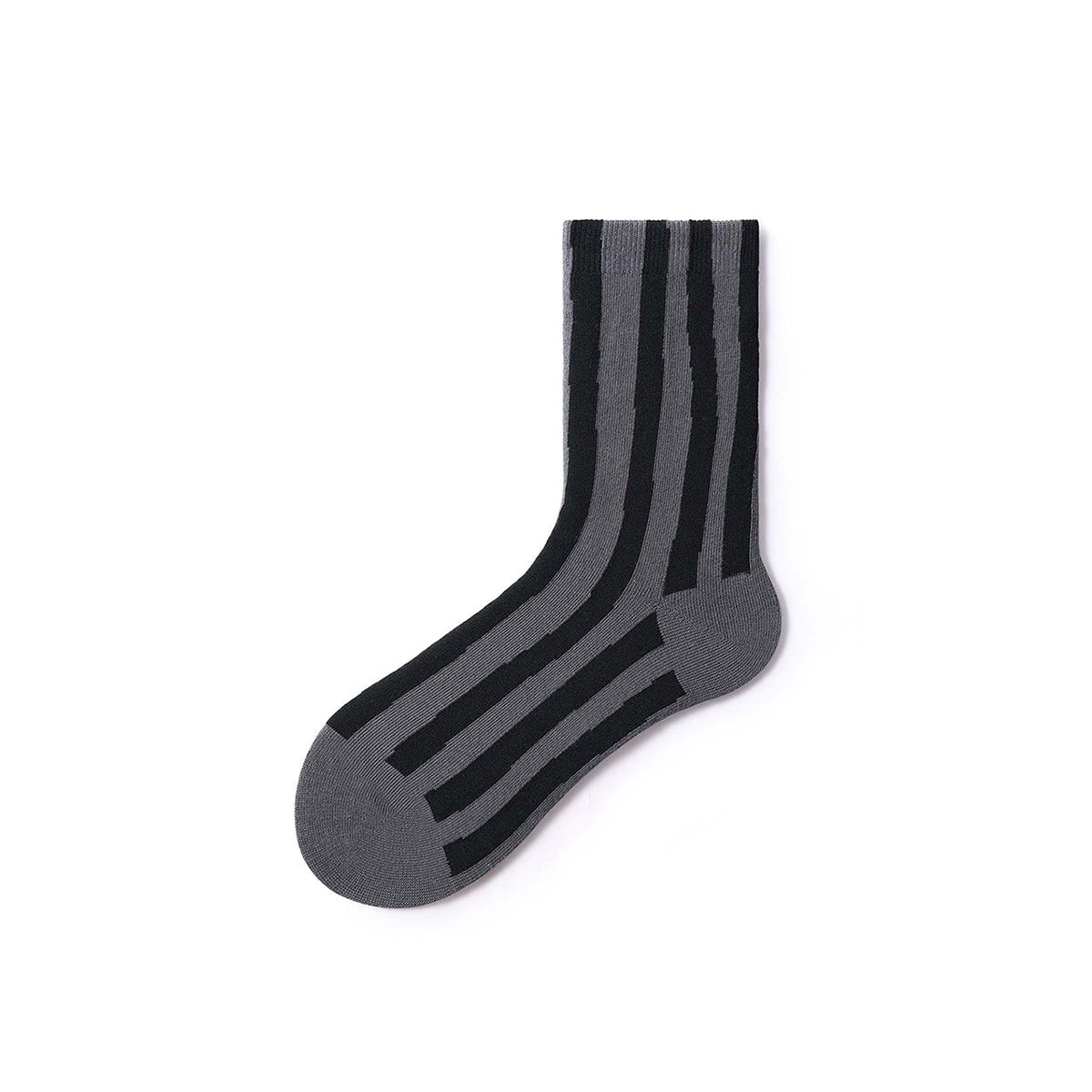 Creative Stripes All-season Men 5pcs Crew Socks Set-4