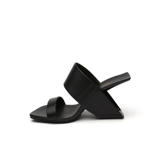 Two-Strap Square-Toe Mules-0