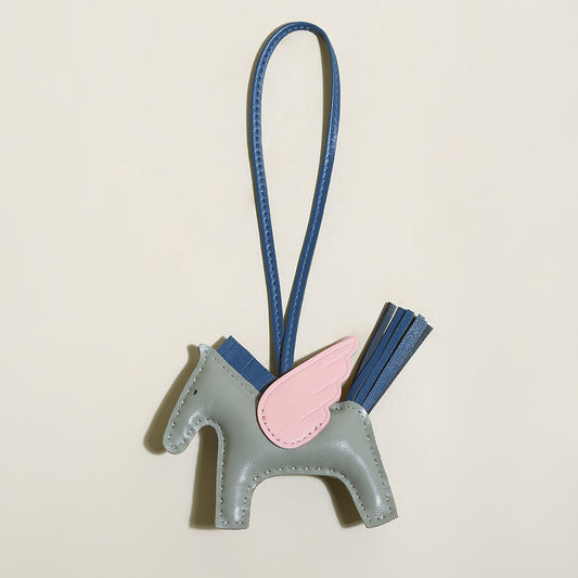 Equestrian Horse Leather Bag Charm-1