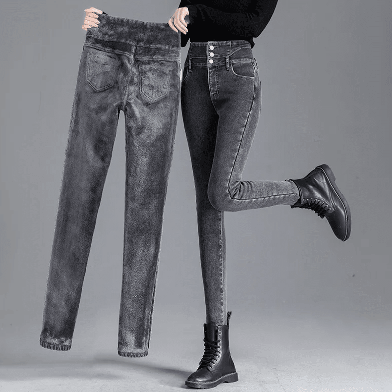 Fleece Skinny Jeans