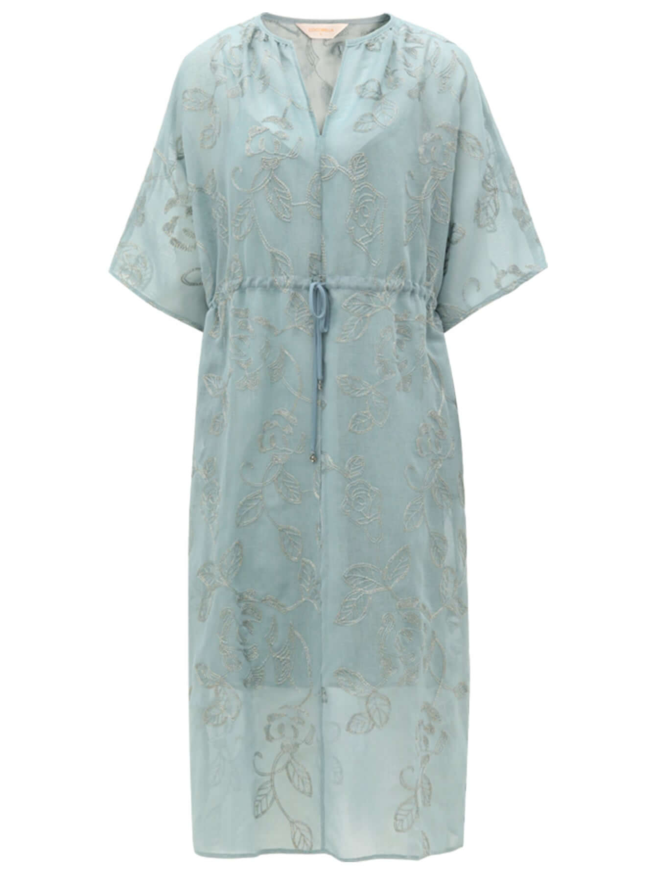 Flimsy Sheer Blue Two Piece Dress-3