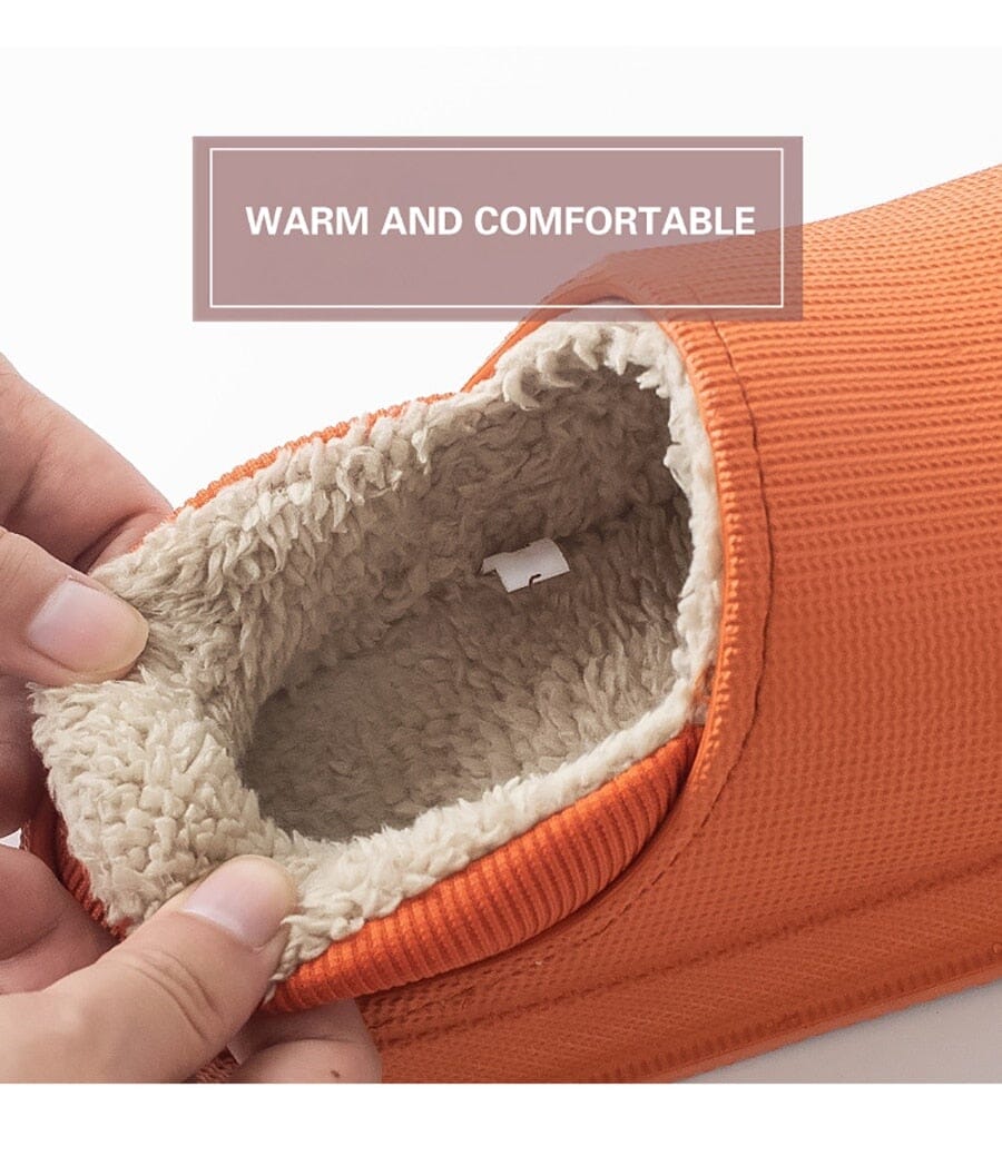 Fluffiga mjuka vintertofflor