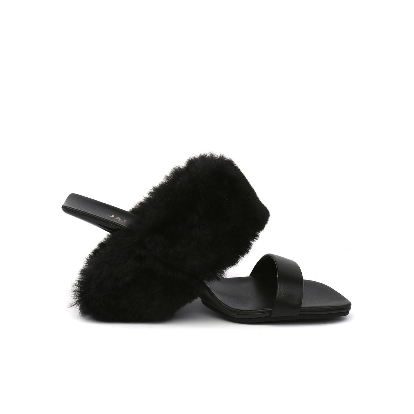 Fluffy Faux Fur Wedge Mules-4