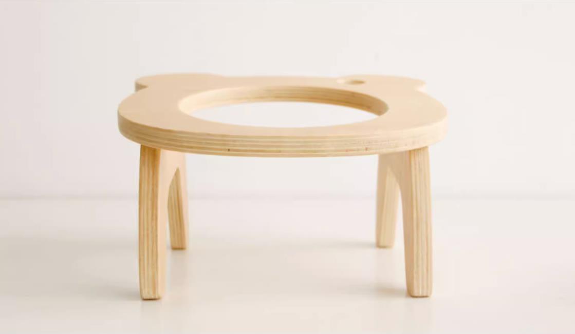 Forest Tree Tilted Double Pet Bowl With Stand-3