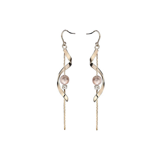 Glitzy Guide Gold Earrings-0
