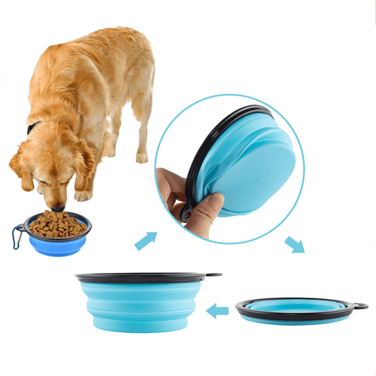 Hopfällbar hundskål