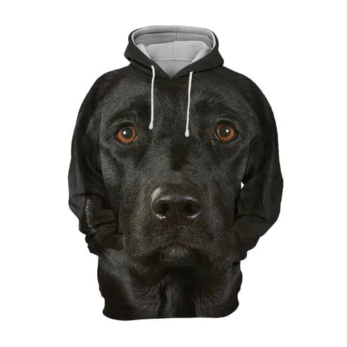Huvtröja med hundtryck – 3D Hoodie för Hundälskare