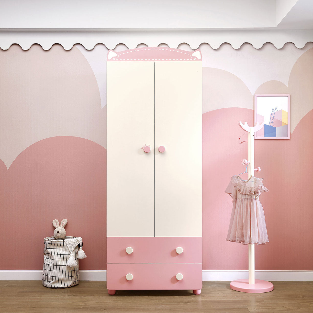 Kitty Cat Pink Wardrobe-0