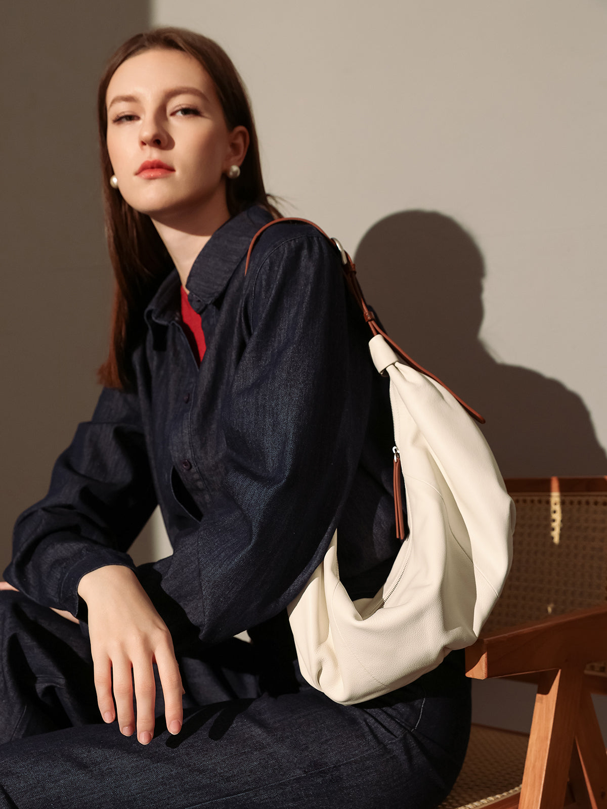 Le Maison Croissant Shoulder Bag-4