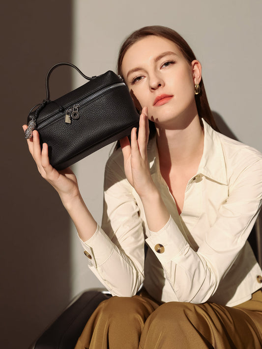 Leather Mini Cosmetic Travel Bag-1