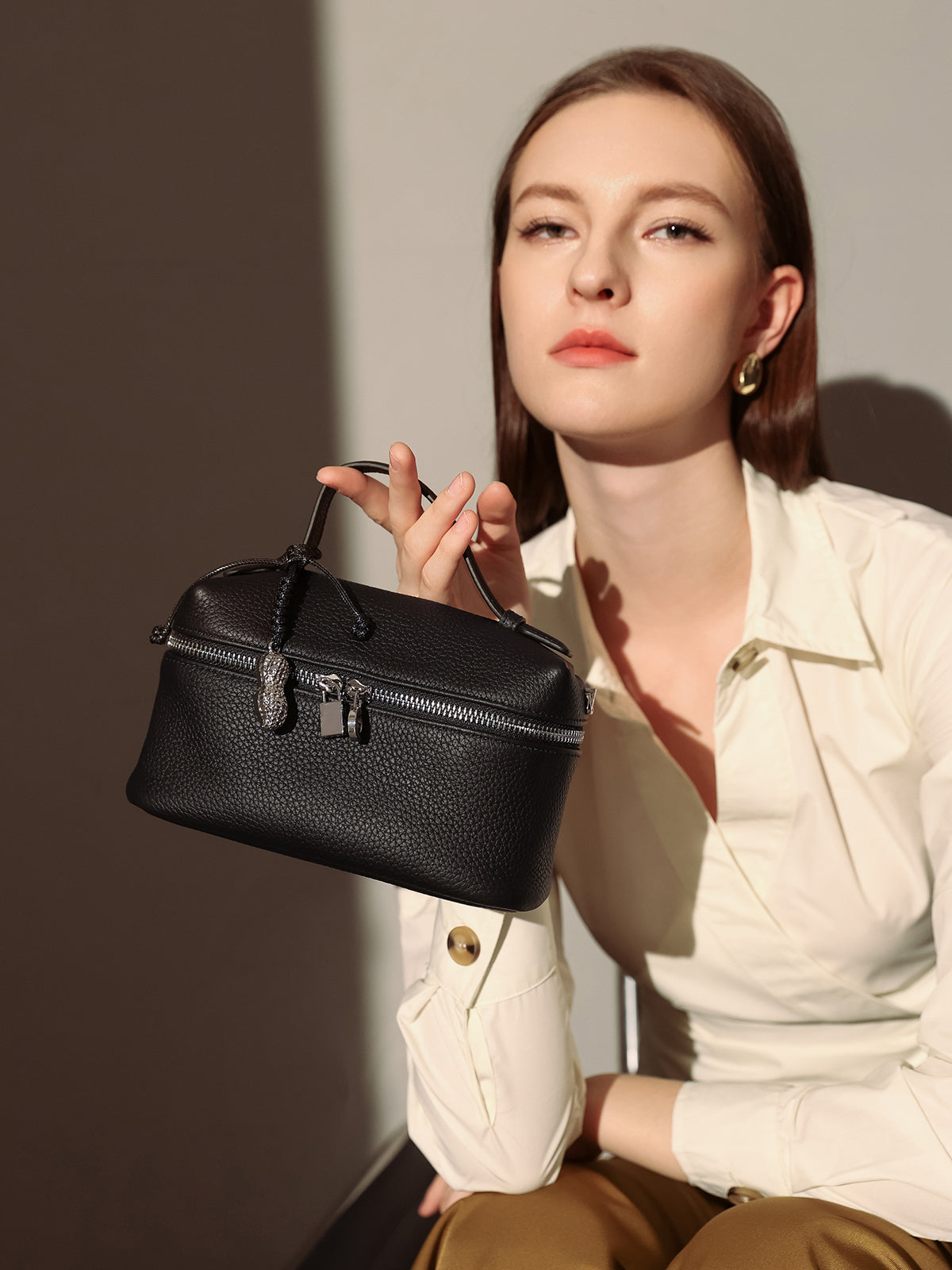 Leather Mini Cosmetic Travel Bag-2