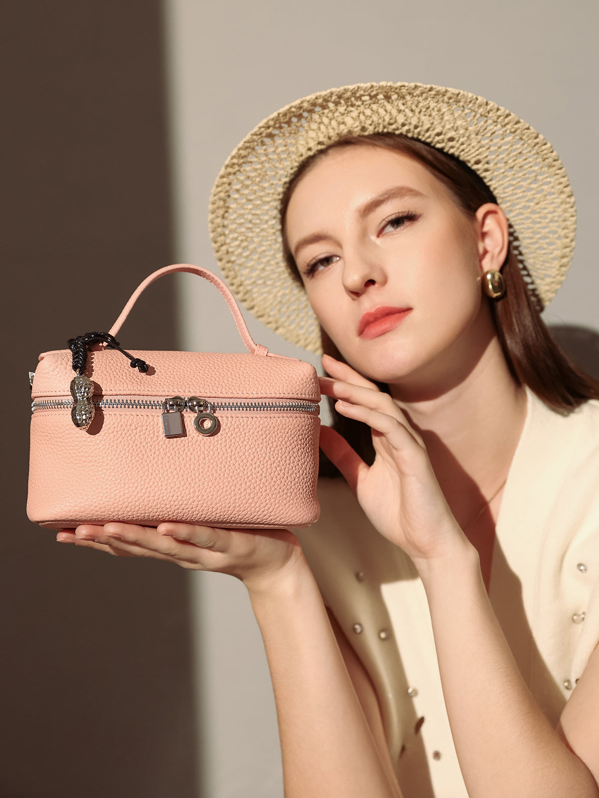 Leather Mini Cosmetic Travel Bag-5