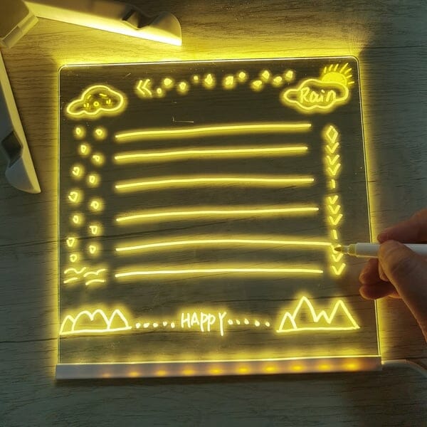 LED anteckningstavla med färger