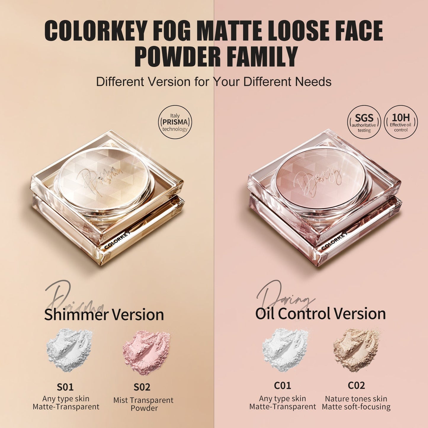 Long Lasting Loose Setting Powder Prisma S02-2